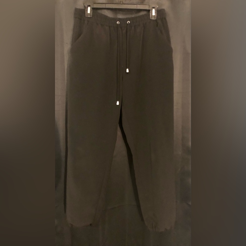 Vince Camuto Black Drawstring Highwaist Pants w/pockets!